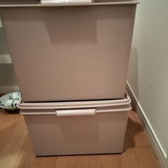 タッパーウェアの収納ケース2個の画像