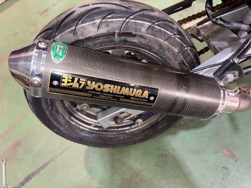 希少 廃盤ヨシムラ チタンサイクロン 機械曲げ マフラー エイプ50用