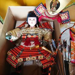 秀峰作 12号極上大将＋御弓太刀飾り＋陣羽織 五月人形 平飾りセットの画像