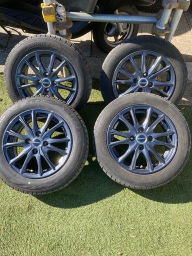 軽全般に適合　21年製造　 14インチ スタッドレスアルミ4本セット