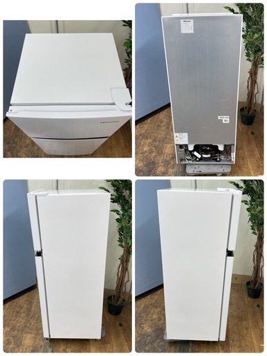 R238 ☀️ Hisense 2ドア冷蔵庫（120L 右開き）23年製 HR-B12E2W ⭐ 動作確認済 ⭐ クリーニング済