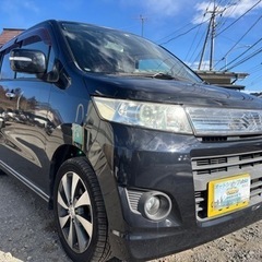 スズキ ワゴンRスティングレーTSターボ★総額15.8万円★車検2年付 機関内装良好 パドルシフト 社外ナビ TV ETC 純正アルミ Tチェーン!!相場が上がってます！の画像