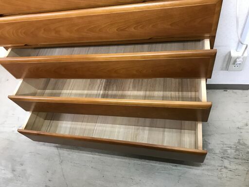 7段チェスト ブラウン 木目 チェスト サイドボード リビングボード