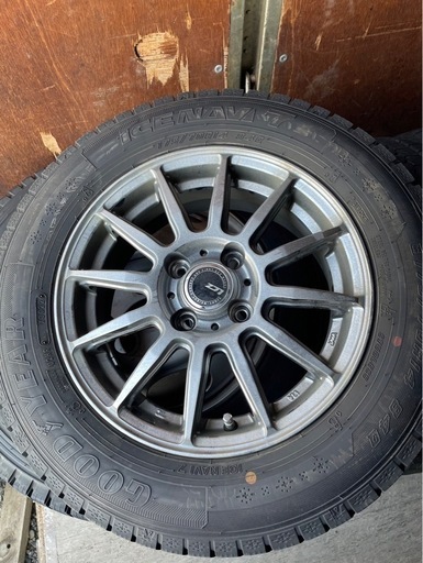 【受付終了】スタッドレスタイヤ 175/17R14 グッドイヤー ホイール付き 4本セット