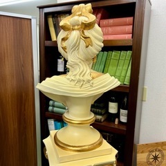 ※配送相談可/Made in Italy【イタリア製　胸像 ローマ柱 コラム】西洋アンティーク 飾り台 置物 オブジェ の画像