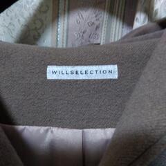 WILLSELECTION フード付きブラウンロングコートの画像