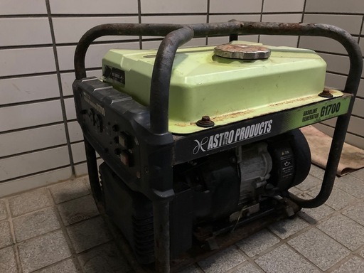 アストロ製サイレントコンプレッサー　Ｇ1700発電機