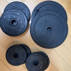 ●バーベル・イバンコラバープレート(穴径28) 5kg✖️2枚 ...