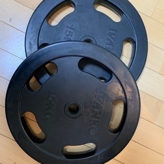 ●バーベル・イバンコラバープレート(穴径28) 15kg✖️2枚...