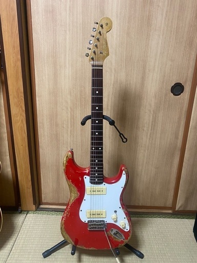 ストラトキャスター　P90 レリックオーダーボディー