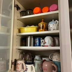 【期間限定お値下げ中】白色 大容量  パモウナ食器棚 の画像