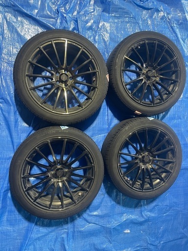 WEDSホイール（中古サマータイヤ付き） 18X7.5J +45 100-5H