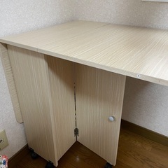 バタフライテーブル　収納の画像