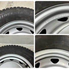 145R12LT JECT スタッドレスタイヤ 4本 ブリヂストンの画像