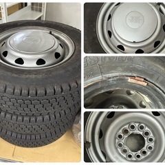145R12LT JECT スタッドレスタイヤ 4本 ブリヂストンの画像
