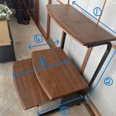 中古　パソコンデスク　ロータイプ　