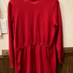 美品　カーディガン　赤の画像