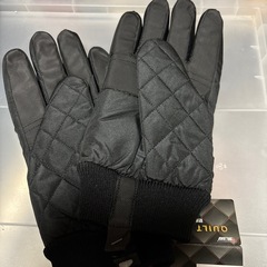 防寒キルト手袋 防寒手袋 ブラック Ｍサイズの画像