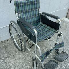 ★ マキテック エコノミー 車いす EW-50 GN 緑チェック...