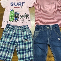 ダブルビー　男の子　100サイズ　半袖Tシャツ、半ズボン