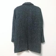 【美品 70%OFF】GGD edition  メンズ ロングコート ブラック × グレーの画像