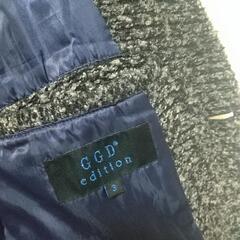 【美品 70%OFF】GGD edition  メンズ ロングコート ブラック × グレーの画像