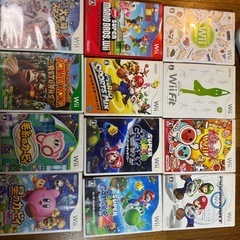 Wii本体、Wiifitバランスボード、ソフト11本セットの画像