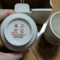 新品未使用　ムーミン　ペア湯呑みの画像