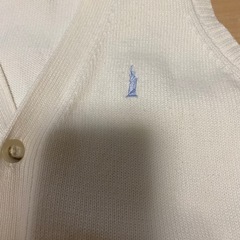 イーストボーイベスト ボタン 白(9号)の画像