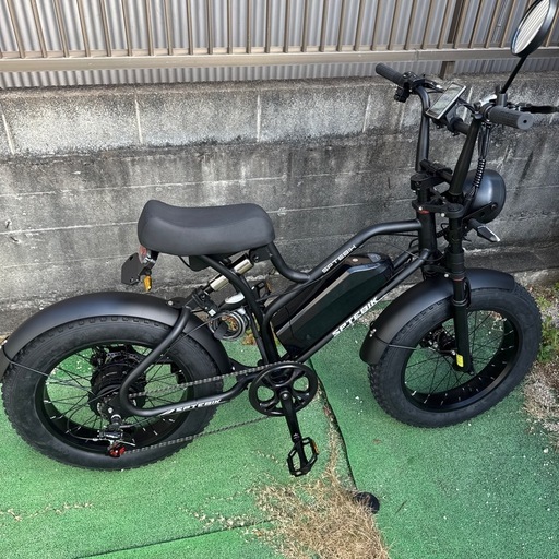SPTEBIK 原動機付自転車 電動バイク レトロ調 ファットバイク