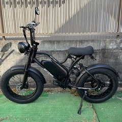 SPTEBIK 原動機付自転車 電動バイク レトロ調 ファットバ...