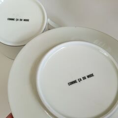 お取引中【あげます】コムサ(COMME CA DU MODE)カップ＆ソーサーの画像