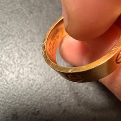 Cartier Au750 スクリューリング 59 ，珍しいの♡SNOE刻印有りの画像