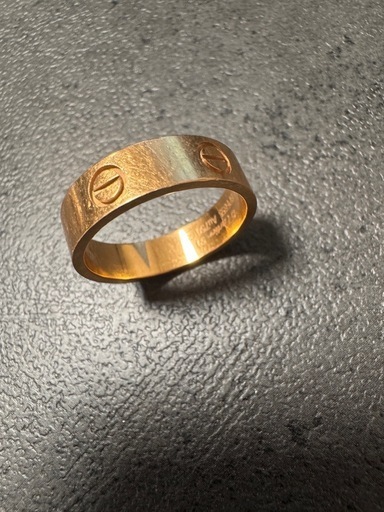 Cartier Au750 スクリューリング 59 ，珍しいの♡SNOE刻印有り