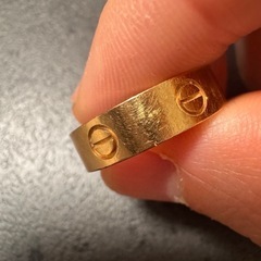 Cartier Au750 スクリューリング 59 ，珍しいの♡SNOE刻印有りの画像