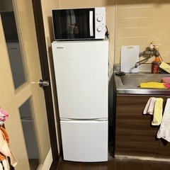 冷蔵庫、洗濯機、電子レンジ、セット