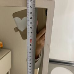 購入者様予約済　直接引取大歓迎★愛知県名古屋市★お渡し場所は金山駅徒歩2分★等身大鏡★アートパネル⭐︎天井までの釣棒の画像
