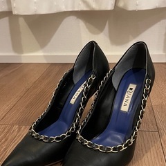 ダイアナ　ポインテッドトゥパンプス　ブラック24cm