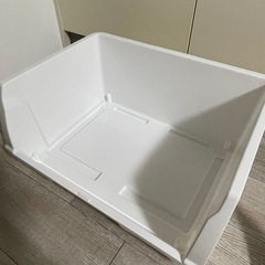 蓋つき　収納ボックス 赤の画像