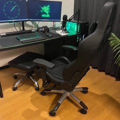 AKRacing ゲーミングチェア Raven Premium + オットマンセットの画像