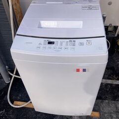 ☆中古￥17,800！IRIS OHYAMA　8.0kg洗濯機　家電　IAW-T804E型　2023年製　幅59㎝ｘ奥行59㎝ｘ高さ93㎝　【BA123】