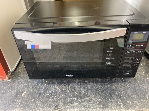 ☆中古￥7,800！Haier　ヘルツフリー電子レンジ　家電　2019年製　JM-FH18G型　【BA124】