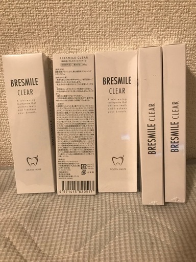 【受け取り決定】BRESMILE CLEAR ホワイトニング歯磨き粉 60g