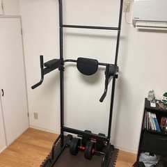 懸垂バー(分解済)、ベンチ台(腹筋ワンダーコア)の画像