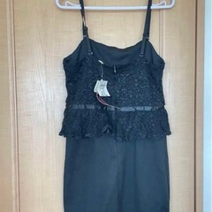 新品未使用タグ付きANAP キャミワンピース ブラック Fの画像