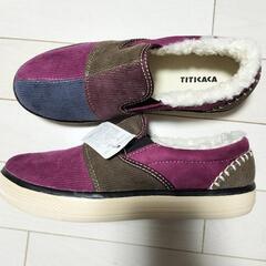 TITICACA ☆ チチカカ  パッチワーク柄のシューズ М 新品未使用タグ付の画像