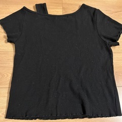 w closet  Tシャツ　ブラック　肩出し　フリーサイズの画像