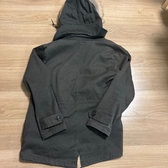 MIND BLOW マインドブロウ　モッズコート　カーキー　緑　ファー　フードの画像