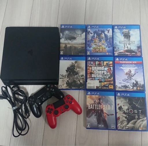 PlayStation 4 本体 + ゲームソフト8本 + コントローラー2つ