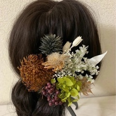 ドライフラワー　ヘッドパーツ